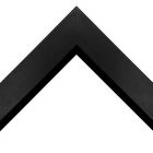Slim Beveled Black